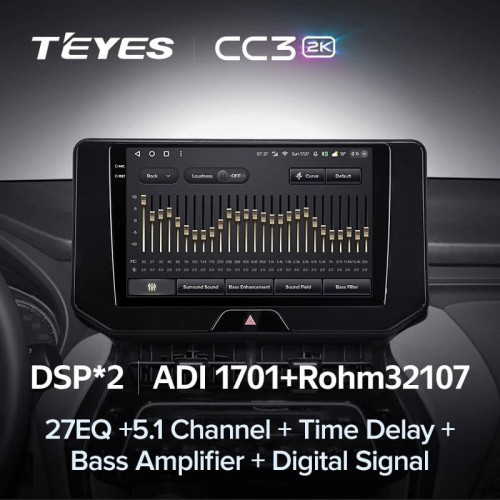 Штатная магнитола Teyes CC3 2K 6/128 Toyota Harrier 4 XU80 (2020-2022)