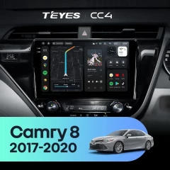 Штатная магнитола Teyes CC4 8/128 Toyota Camry 8 XV 70 (2017-2020) Правый руль