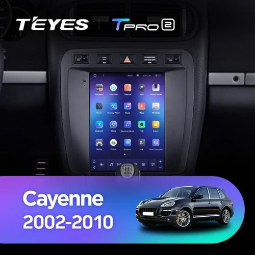 Штатная магнитола Tesla style Teyes TPRO 2 6/128 Porsche Cayenne 1 9PA (2002-2010)
