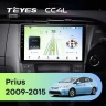 Штатная магнитола Teyes CC4L 4/64 Toyota Prius 3 XW30 (2009-2015) F2 правый руль