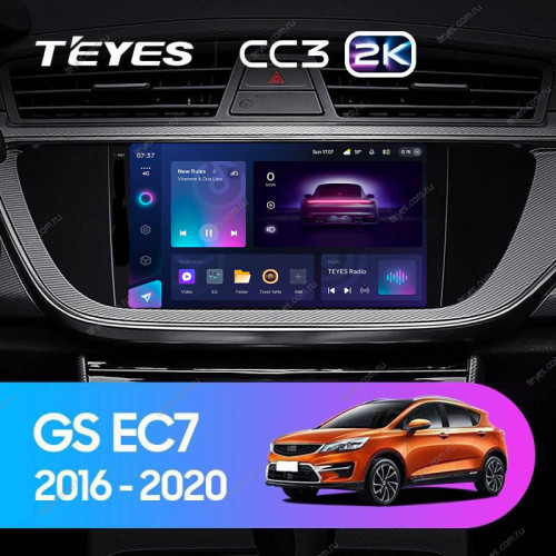 Штатная магнитола Teyes CC3 2K 4/64 Geely Emgrand EC7 (2016-2020) F1