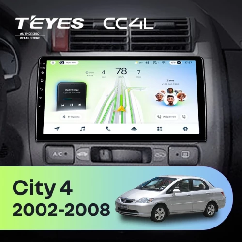 Штатная магнитола Teyes CC4L 6/64 Honda City 4 (2002-2008)