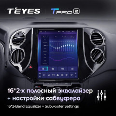 Штатная магнитола Tesla style Teyes TPRO 2 4/32 Volkswagen Tiguan 1 NF (2007-2016)