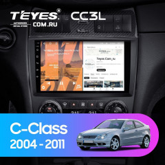 Штатная магнитола Teyes CC3L 4/64 Mercedes-Benz C-Class W203 CL203 C209 A209 (2004-2011)