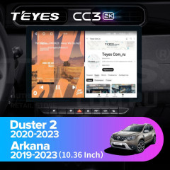 Штатная магнитола Teyes CC3 2K 4/64 Renault Arkana (2019-2021) F2 (13")