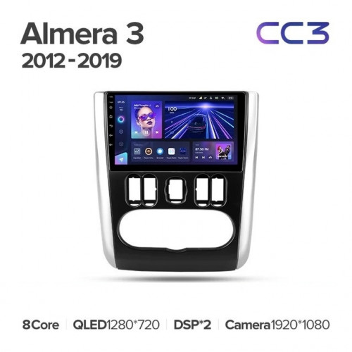 Штатная магнитола Teyes CC3L 4/32 Nissan Almera 3 G15 (2012-2019) F2