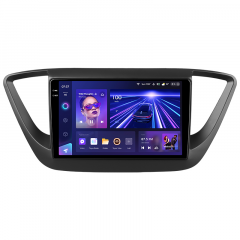 Переходная рамка Hyundai Solaris 2 (2017-2020) (чёрный матовый) F2 Тип-B (9")