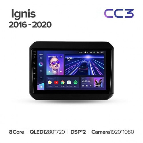 Штатная магнитола Teyes CC3 4/64 Suzuki Ignis (2016-2020)