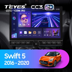 Штатная магнитола Teyes CC3 2K 6/128 Suzuki Swift 5 (2016-2020) (13" с кнопками)