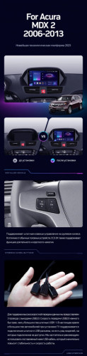 Штатная магнитола Teyes CC3 2K 4/32 Acura MDX YD2 (2006-2013)
