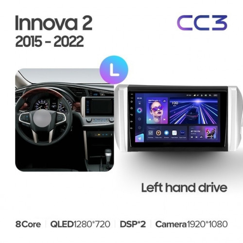 Штатная магнитола Teyes CC3 4/64 Toyota Innova 2 (2015-2022)