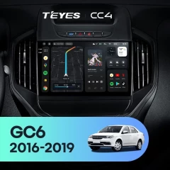 Штатная магнитола Teyes CC4 8/128 Geely GC6 (2016-2019)