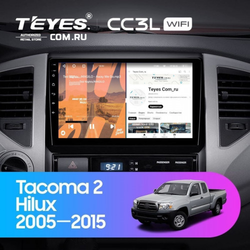 Штатная магнитола Teyes CC3L WiFi 2/32 Toyota Tacoma 2 (2005-2015)