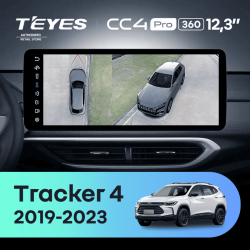 Штатная магнитола Teyes CC4 Pro 12.3" 360 12/256 Chevrolet Tracker 4 (2019-2023) Тип-A
