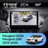 Штатная магнитола Teyes CC4 360 6/64 Peugeot 208 (2013-2020)