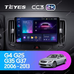 Штатная магнитола Teyes CC3 2K 4/64 Infiniti G4 G25 G35 G37 (2006-2013)