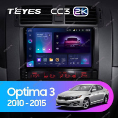 Штатная магнитола Teyes CC3 2K 6/128 Kia Optima 3 TF (2010-2015) F2