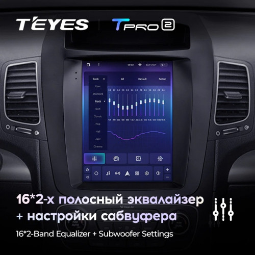 Штатная магнитола Tesla style Teyes TPRO 2 4/64 Kia Sorento 2 XM (2012-2021) HIGH F2
