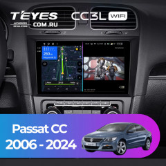 Штатная магнитола Teyes CC3L WiFi 2/32 Volkswagen Passat CC (2006-2024)