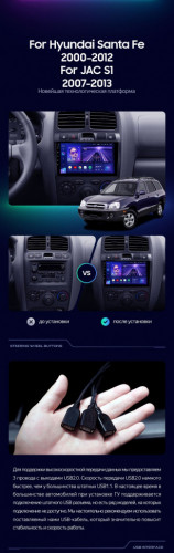 Штатная магнитола Teyes CC3L 4/32 Hyundai Santa Fe SM (2000-2012)