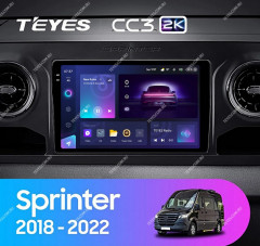 Штатная магнитола Teyes CC3 2K 4/64 Mercedes-Benz Sprinter (2018-2022) F1