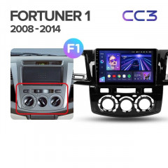 Штатная магнитола Teyes CC3 4/64 Toyota Fortuner (2008-2014) F1