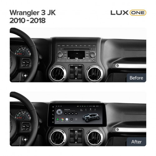 Переходная рамка Jeep Wrangler 3 JK (2010-2018) (12,3")
