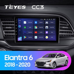 Штатная магнитола Teyes CC3 6/128 Hyundai Elantra 6 (2018-2020) Тип-B