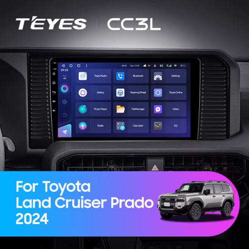 Штатная магнитола Teyes CC3L 4/64 Toyota Land Cruiser Prado J250 2024