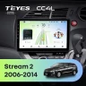 Штатная магнитола Teyes CC4L 6/64 с DTS Honda Stream 2 (2006-2014) правый руль