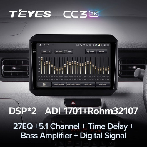 Штатная магнитола Teyes CC3 2K 360 6/128 Suzuki Ignis (2016-2020)
