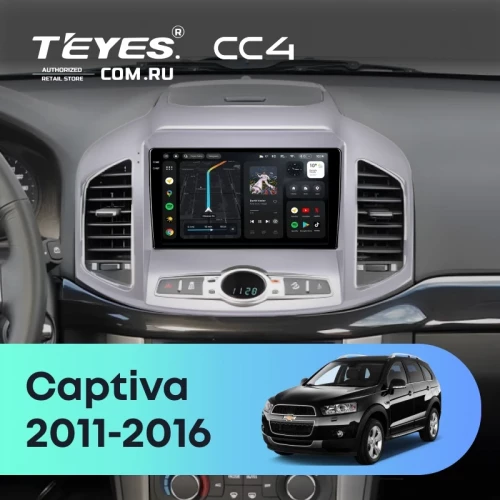 Штатная магнитола Teyes CC4 6/64 Chevrolet Captiva 1 C140 (2011-2016) F2