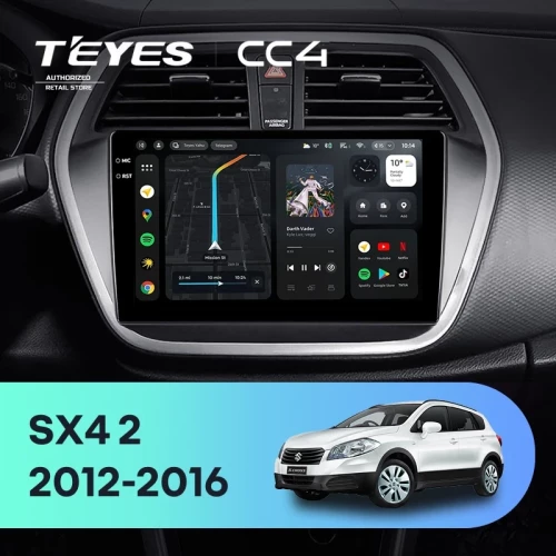 Штатная магнитола Teyes CC4 8/128 Suzuki SX4 2 (2012-2016)