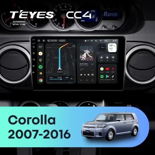 Штатная магнитола Teyes CC4 8/128 Toyota Corolla Rumion E150 (2007-2016)