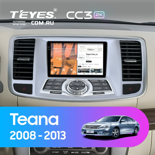Штатная магнитола Teyes CC3 2K 360 6/128 Nissan Teana 2 J32 (2008-2013) F2 Тип-A