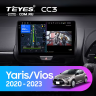 Штатная магнитола Teyes CC3 4/64 Toyota Yaris (2020-2023) Правый руль