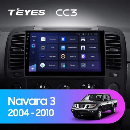 Штатная магнитола Teyes CC3 6/128 Nissan Navara D40 (2004-2010) F1