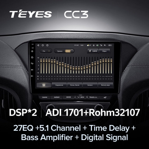 Штатная магнитола Teyes CC3 6/128 Hyundai Rohens Coupe 2012+ F3