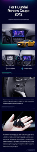 Штатная магнитола Teyes CC3 6/128 Hyundai Rohens Coupe 2012+ F3