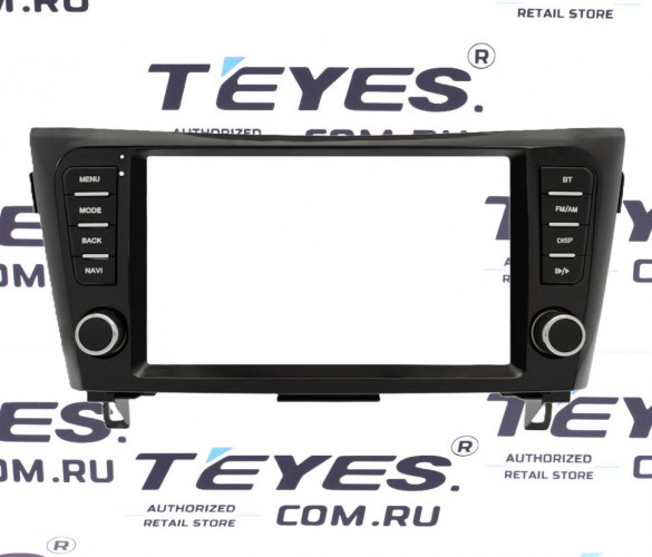 Переходная рамка Nissan X-Trail 3 T32 / Qashqai 2 J11 / Rogue 2 (2013-2021) (F4 - с кнопками) AB (9")