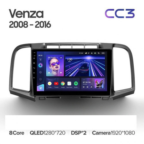 Штатная магнитола Teyes CC3 6/128 Toyota Venza (2008-2016)