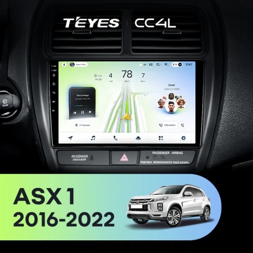 Штатная магнитола Teyes CC4L 6/64 Mitsubishi ASX (2016-2026) Тип-A