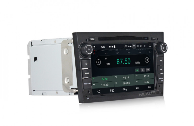 Универсальная магнитола Carmedia MKD-7408b-P6N Opel (Черный Лак)