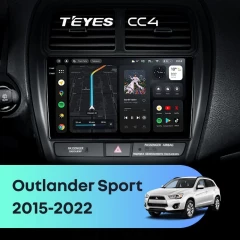 Штатная магнитола Teyes CC4 6/64 Mitsubishi Outlander Sport (2015-2026) Тип-B