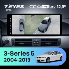 Штатная магнитола Teyes CC4 Pro 12.3" 360 12/256 BMW 3-Series 5 E90 E92 E93 E91 (CIC) (2004-2013) Universal