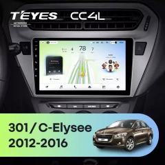 Штатная магнитола Teyes CC4L 4/64 Peugeot 301 (2012-2016) F2