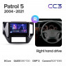 Штатная магнитола Teyes CC3 6/128 Nissan Patrol V 5 Y61 (2004-2021) F3 Правый руль