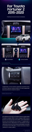 Штатная магнитола Teyes CC3 4/64 Toyota Fortuner 2 (2015-2024)