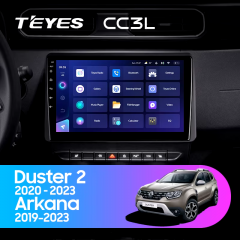 Штатная магнитола Teyes CC3L 4/32 Renault Arkana (2019-2023) F2