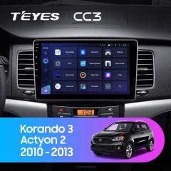 Штатная магнитола Teyes CC3 4/64 SsangYong Kyron (2005-2011)